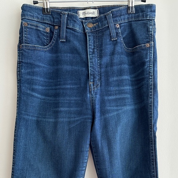 Madewell 10” High Riser Skinny Skinny Dark Wash Jeans, Size 28 - Picture 2 of 16